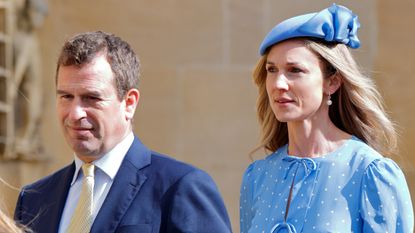 Peter Phillips and Harriet Sperling attend the traditional Easter Sunday Mattins Service at St George's Chapel, Windsor Castle on April 5, 2026