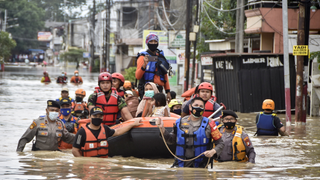 Flooded streets in Jakarta