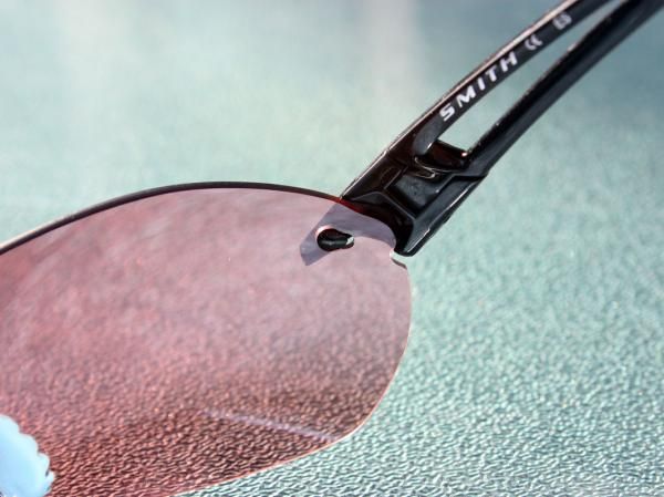 Lens swaps are as easy as merely tilting up the earpieces to line up the tabs between the mating parts
