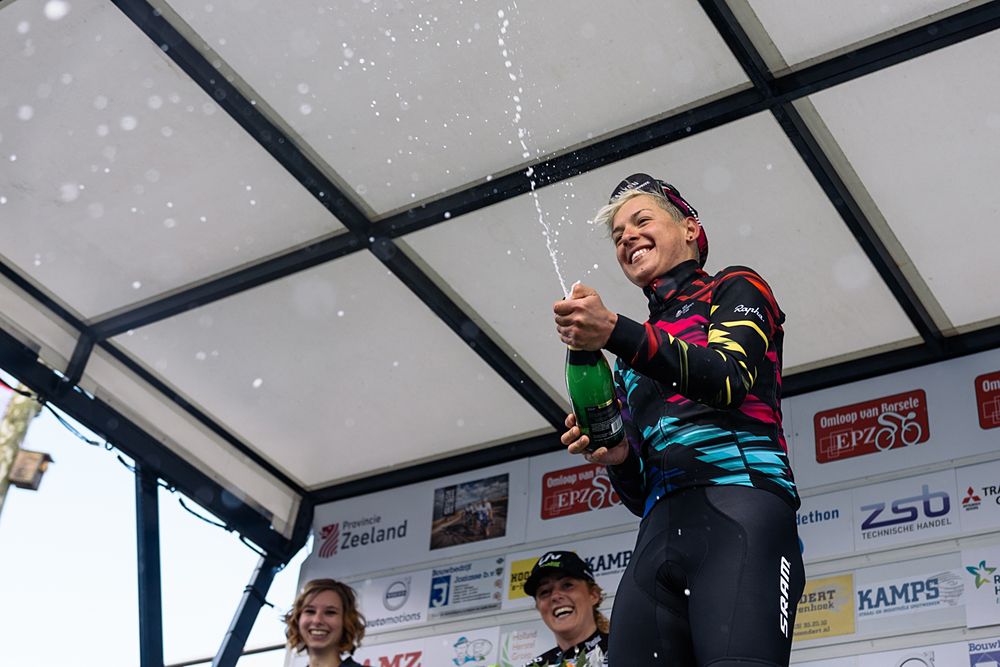 Brabara Guarischi (Canyon-SRAM) wins Omloop van Borsele