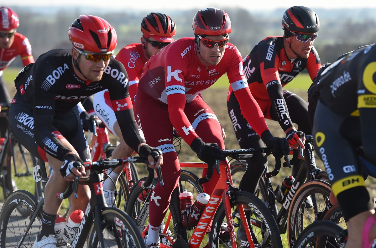 Alexander Kristoff (Katusha) sitting in the bunch
