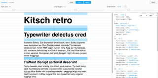 This tools is great for gauging font sizes