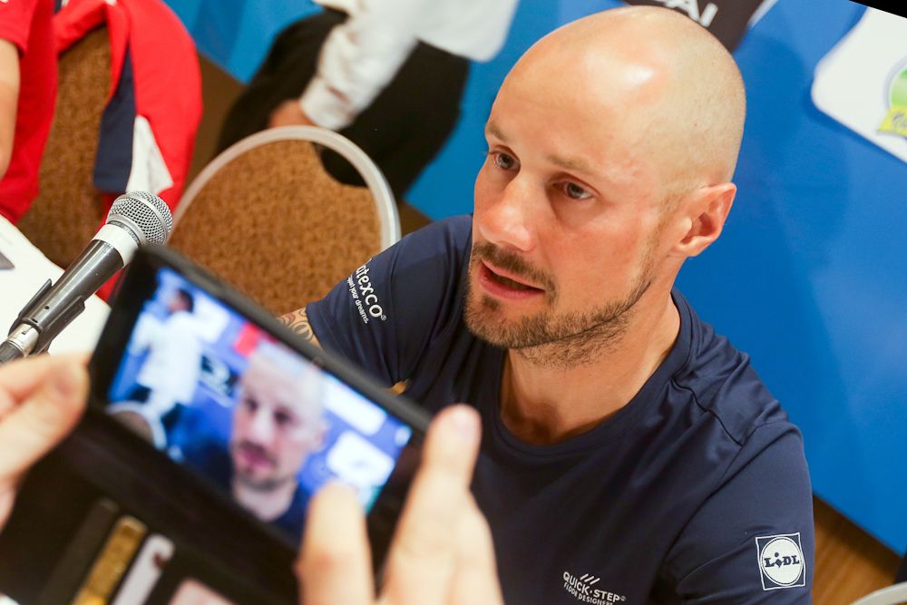 Tom Boonen at the Vuelta a San Juan press conference