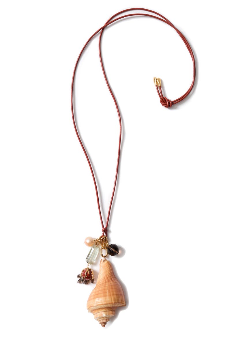 Spiral Shell Charm Necklace