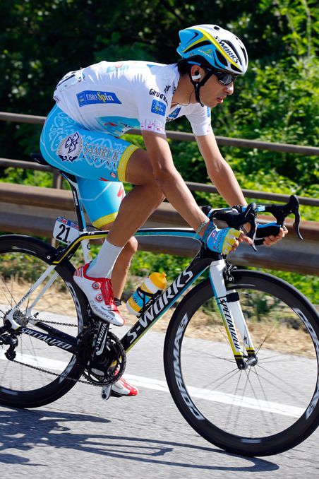 Fabio Aru (Astana) in action at the Giro d'Italia