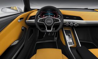 New audi design with front seat view