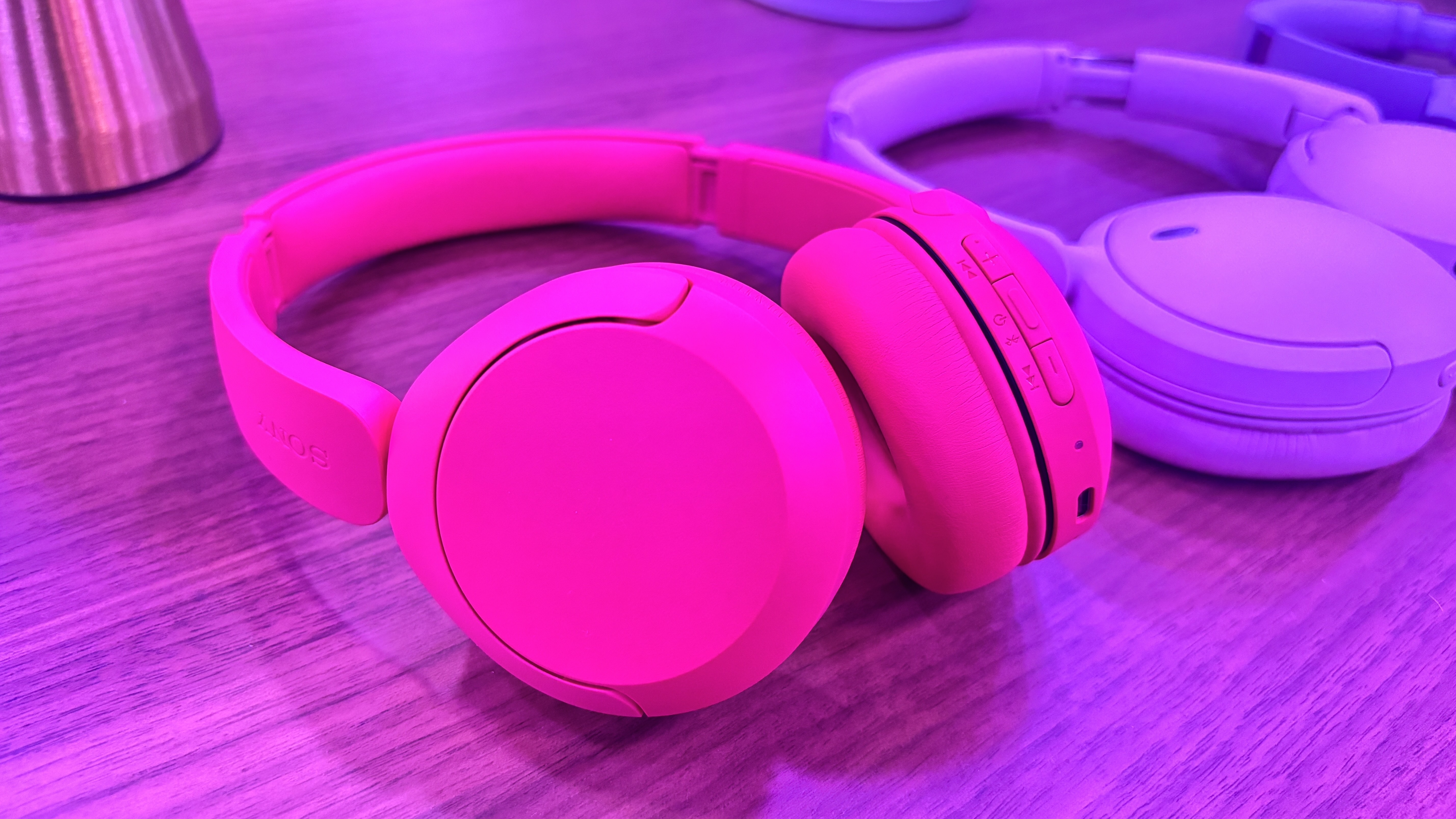 Sony WH-CH530 wireless headphones in pink