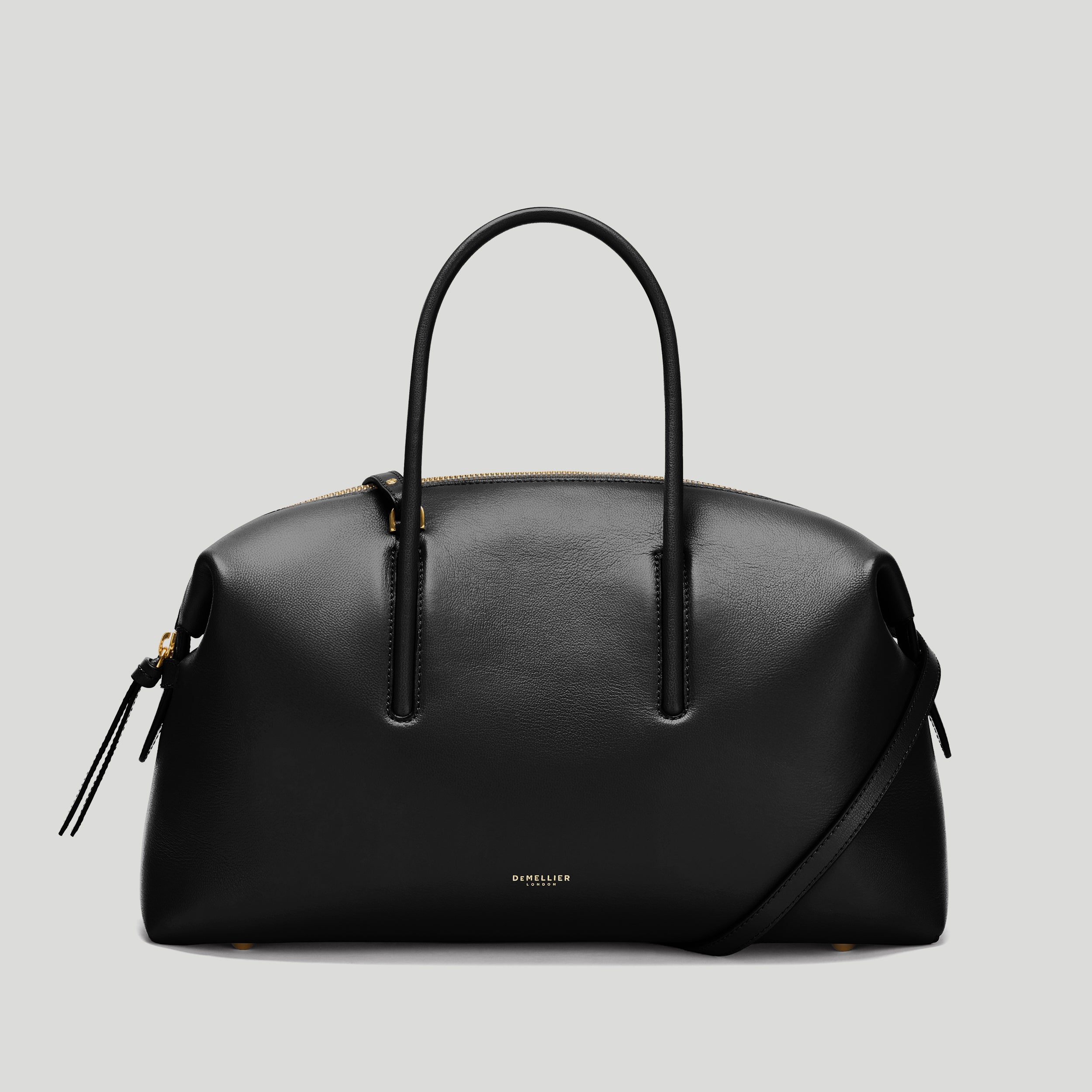 The Midi Stockholm | Black Fine Grain | Demellier