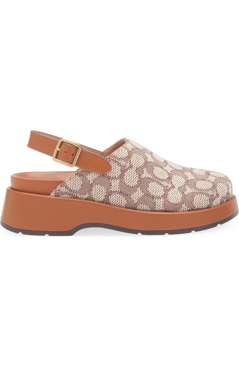Sculpted C Signature Jacquard Slingback Platform Clog