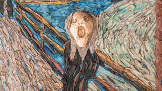 A version of Edvard Munch's 'The Scream' with a potato head