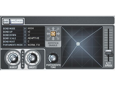 The XY pad looks fancy, but we're more excited about Adaptive Pitchbend, configured at the top-left.
