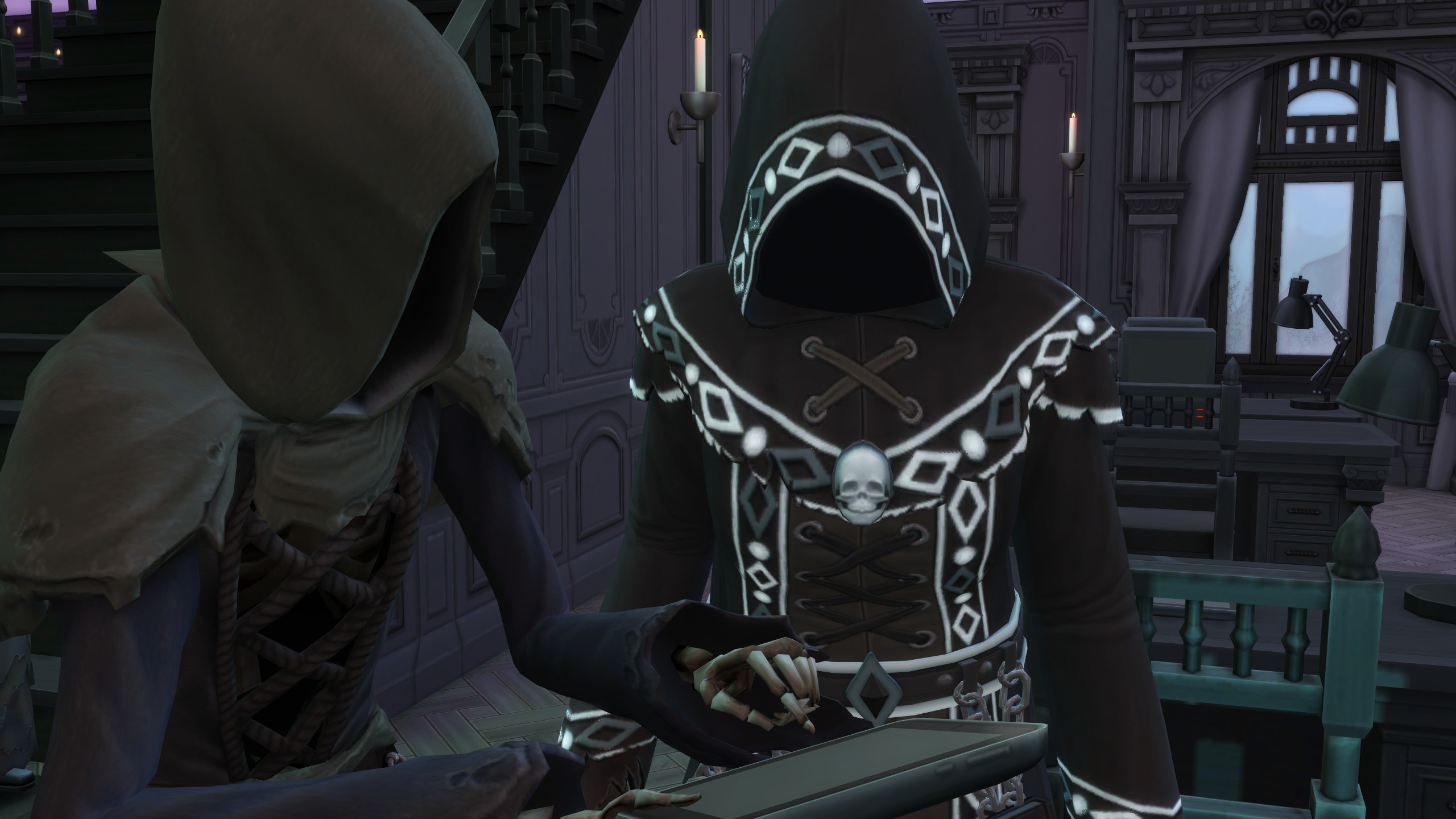 The Sims 4 Life &amp;amp; Death - A reaper and Grim discuss death at work