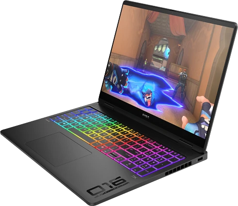 The HP Omen Max 16 floating on a white background.