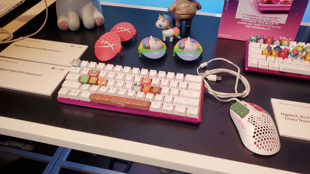 keyboard with keycaps