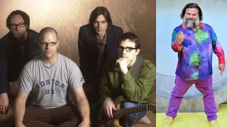 Weezer in 2001 and Jack Black in 2024