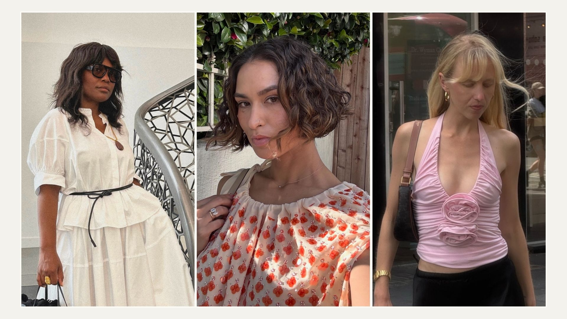 caitlin miyako, franny fyne and alice zielasko showing the best haircuts for square faces