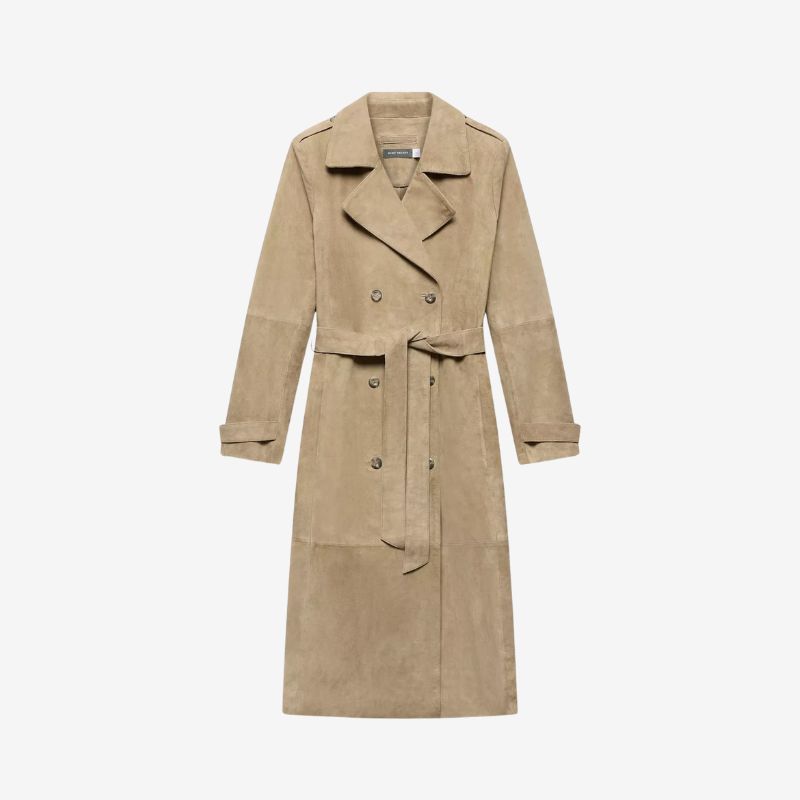 Image of suede trench