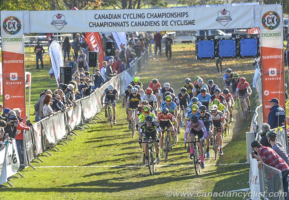 Start of the Elite men's race