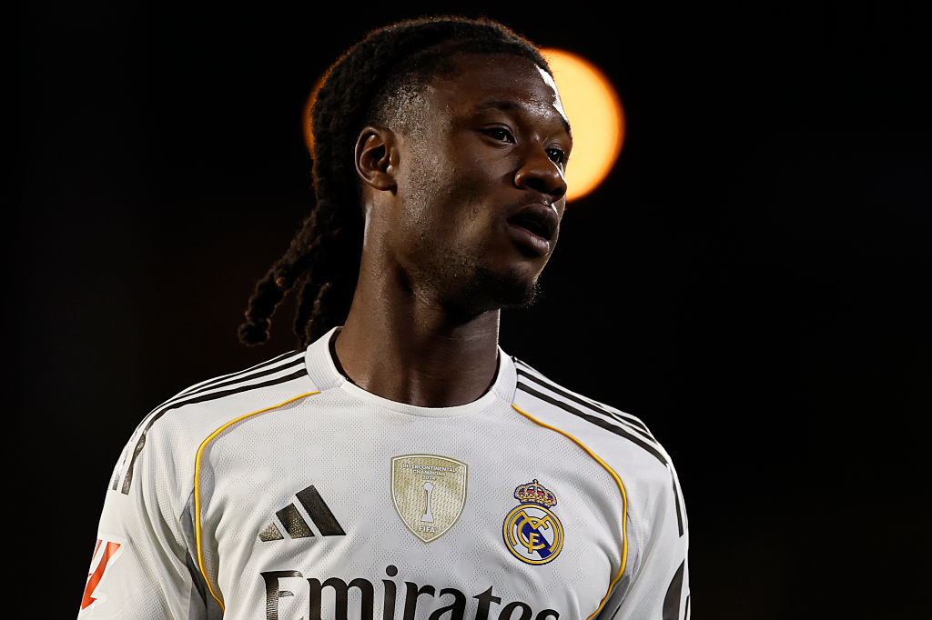 Eduardo Camavinga player of Real Madrid during the LaLiga EA Sports match between Getafe CF and Real Madrid CF at Coliseum Alfonso Perez on October 19, 2025 in Getafe, Spain.