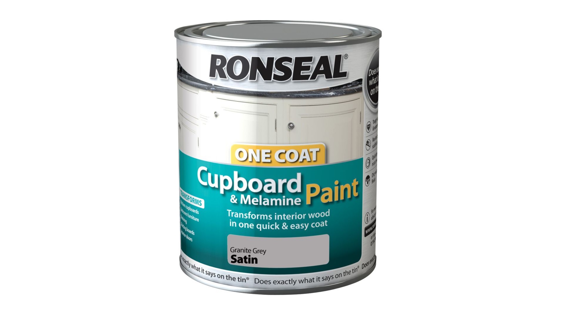 Best paint for furniture: Ronseal Satin Cupboard Paint