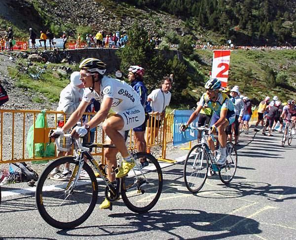 Tony Martin (Columbia-HTC) and Andreas Kloden (Astana)
