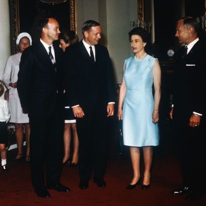 Queen Elizabeth II and Apollo 11 Astronauts