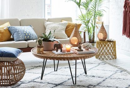 Primark Home lifestyle image of products in living room