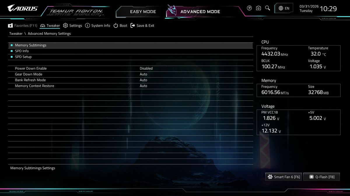 Gigabyte X870E Aorus Xtreme X3D AI Top - BIOS