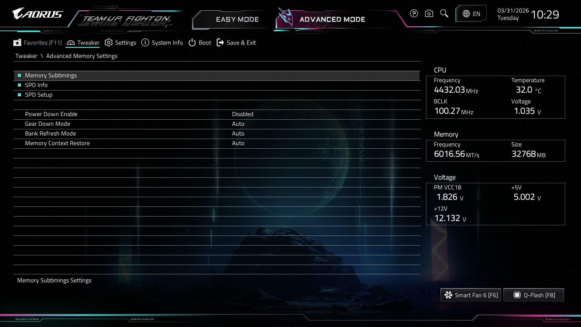Gigabyte X870E Aorus Xtreme X3D AI Top - BIOS