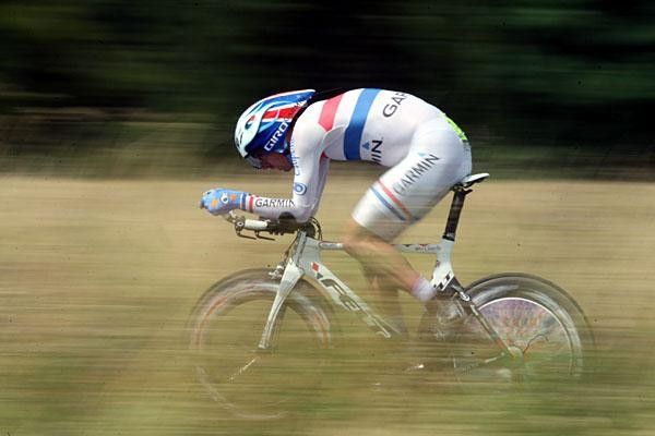 David Millar powers along