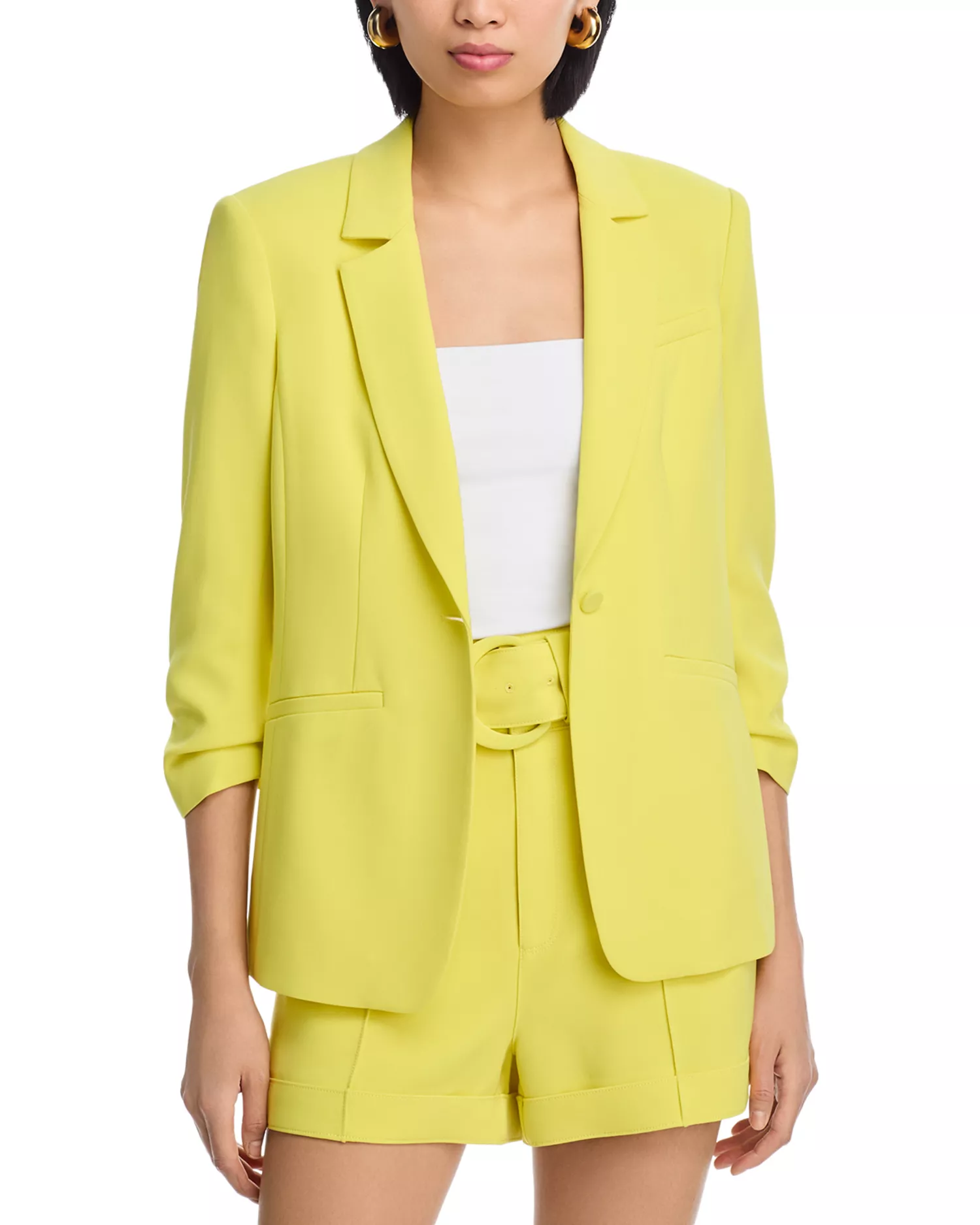 Khloe Ruched-Cuff Blazer