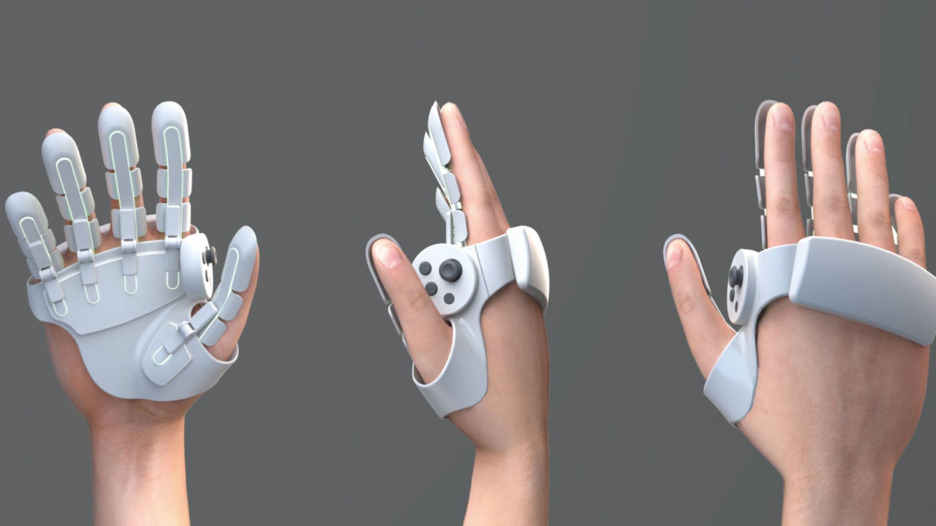 A prototype image of Sharp&#039;s new VR controller/glove hybrid