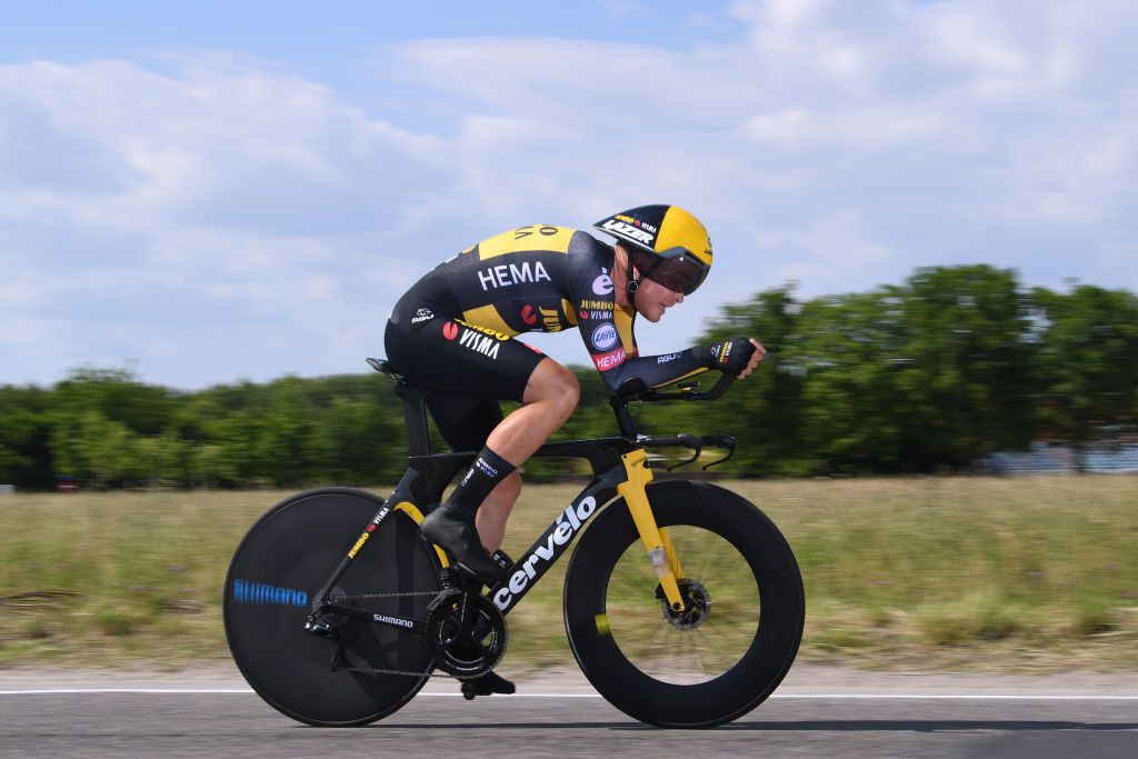 MILAN ITALY MAY 30 Tobias Foss of Norway and Team Jumbo Visma during the 104th Giro dItalia 2021 Stage 21 a 303km Individual Time Trial stage from Senago to Milano ITT UCIworldtour girodiitalia Giro on May 30 2021 in Milan Italy Photo by Tim de WaeleGetty Images