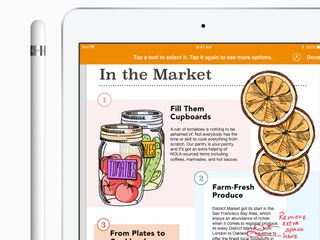 Pages on iPad with Apple Pencil