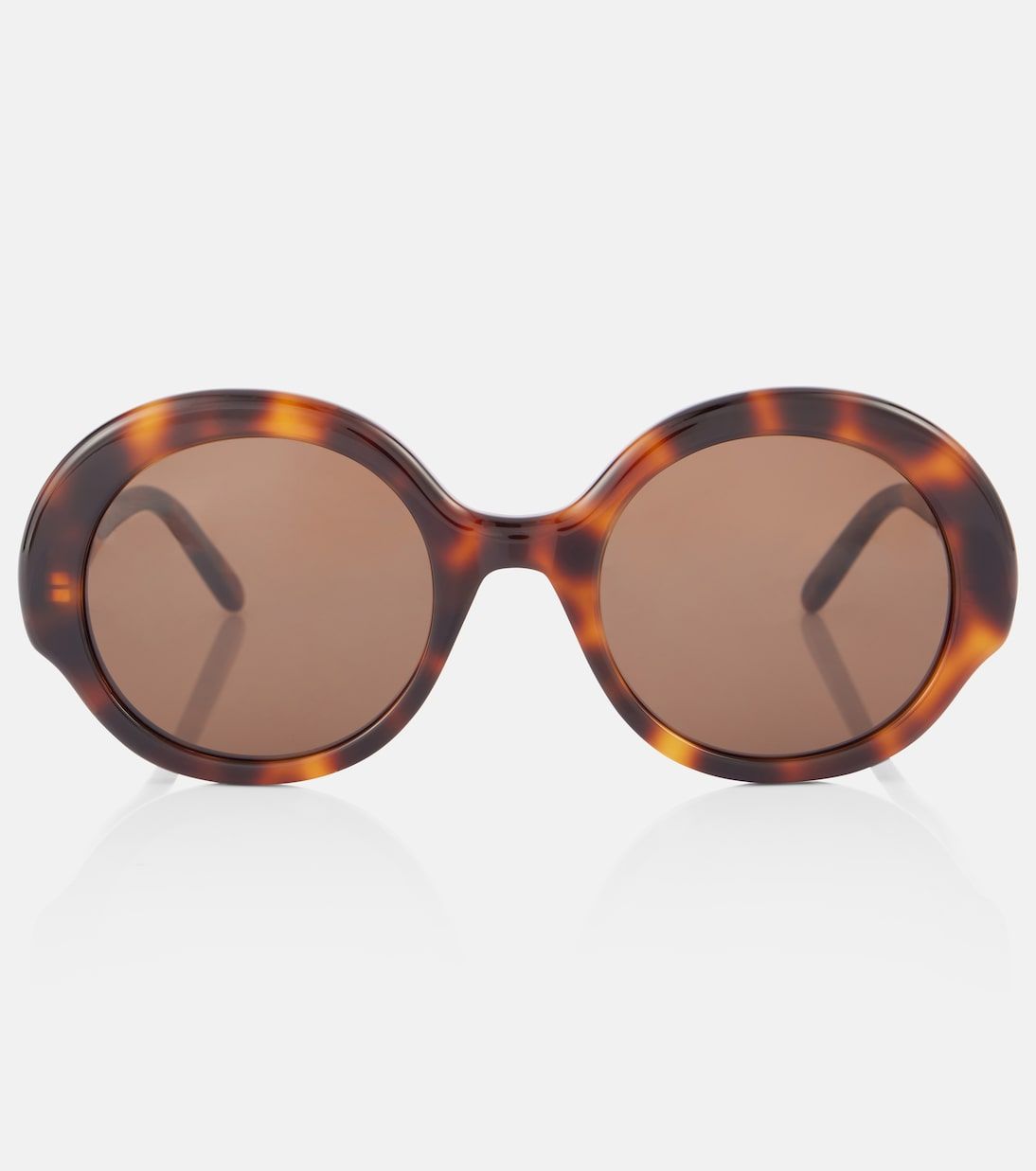Round Slim Oversized Sunglasses