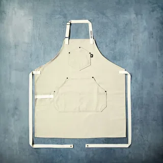 Hexclad apron in cream