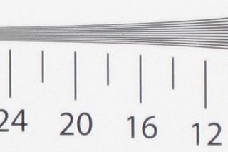 Resolution chart at iso 100