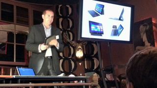 Dell's Adam Griffin shows off the new tablets