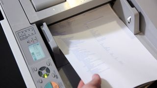 Paper in printer