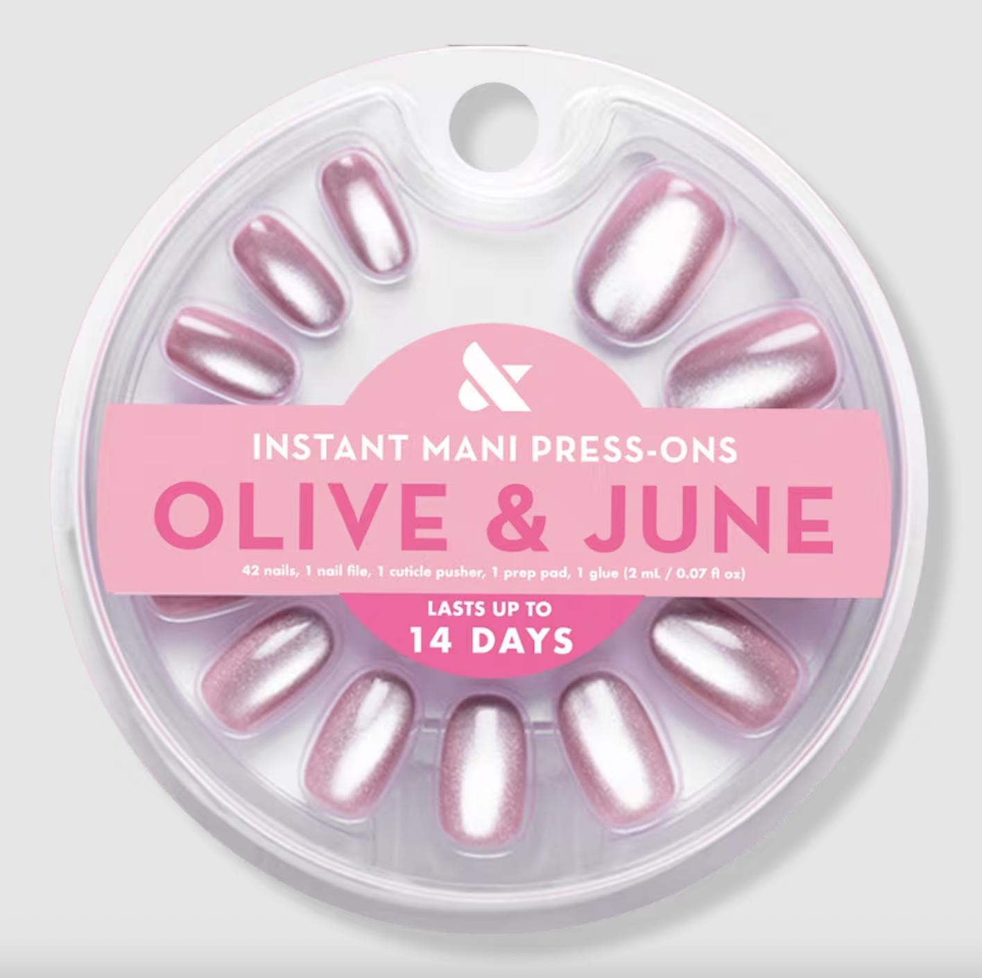 Olive &amp; June, Instant Mani Press-On Nails World Lit Velvet