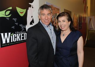 Composer Stephen Schwartz and writer Winnie Holzman attend Princess Cruises Partnership celebration at Princes Cruises Rehearsal Studio on March 25, 2015