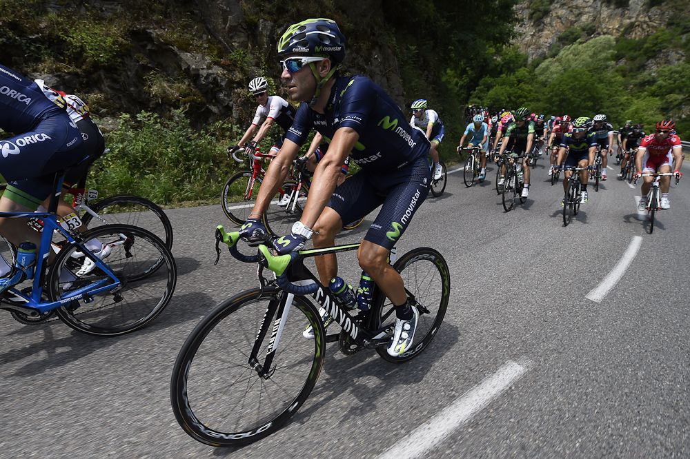 Alejandro Valverde (Movistar) during stage 4.