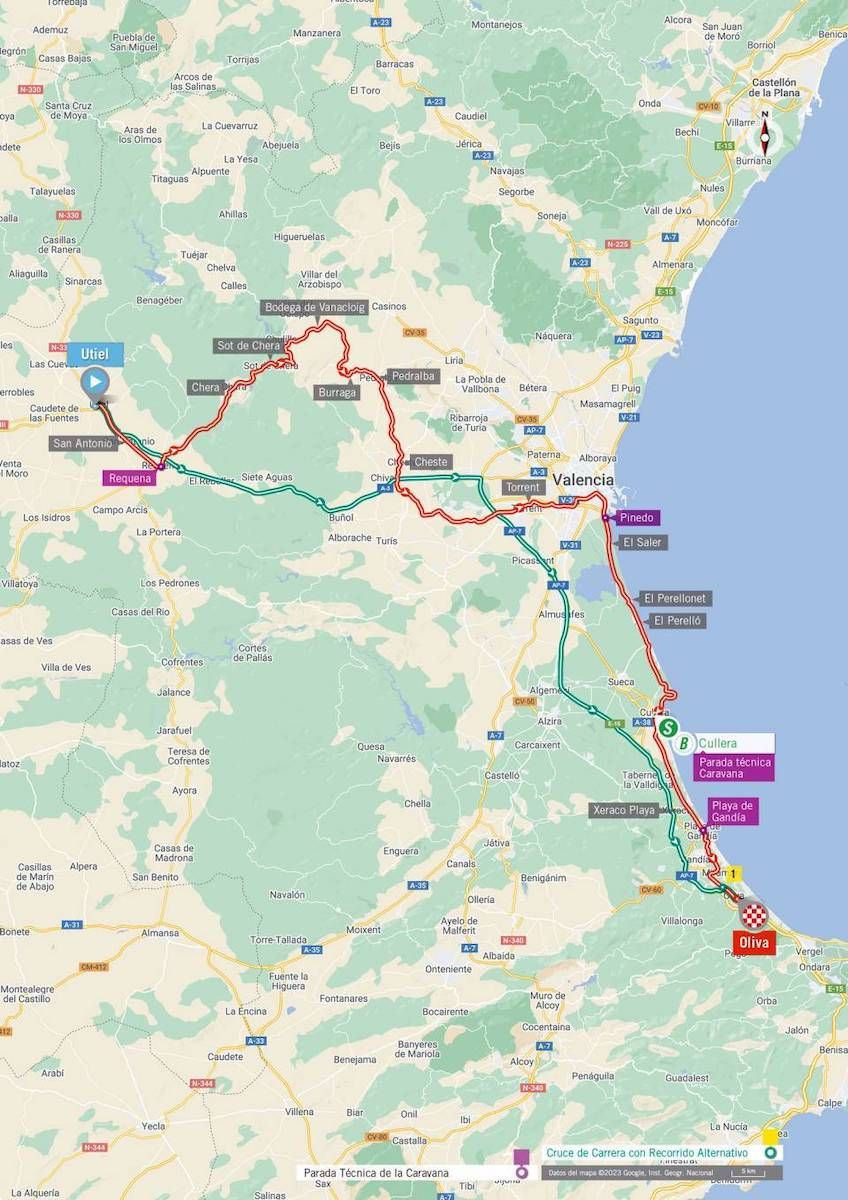 Route of stage 7 of la Vuelta a Espa&ntilde;a 2023