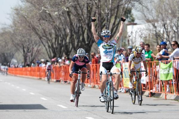 Kelly Benjamin gets a win for Colavita-Baci in fine style.
