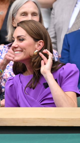 The Princess of Wales at the men's singles final at Wimbledon 2024