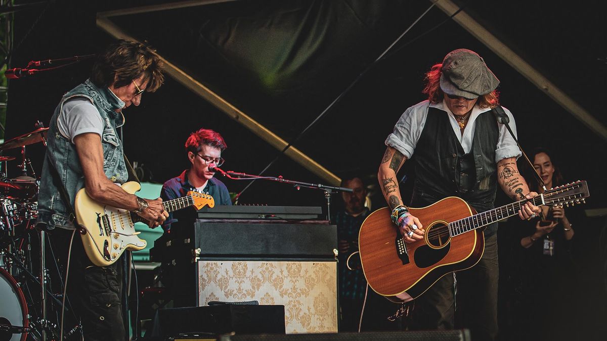 [L-R] Jeff Beck and Johnny Depp