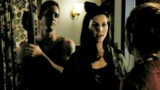 Charisma Carpenter and Nicholas Brendon in Buffy the Vampire Slayer
