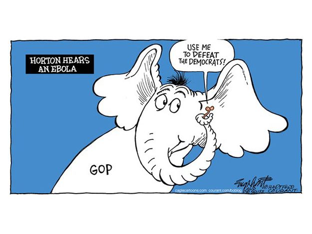 Political cartoon Ebola GOP Dr. Seuss