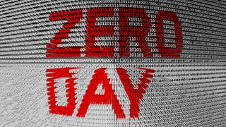 "ZERO DAY" in red on a white background