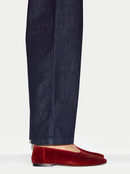 Lola Suede Ballerina | Red